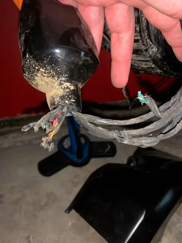 Electric bike wiring repair