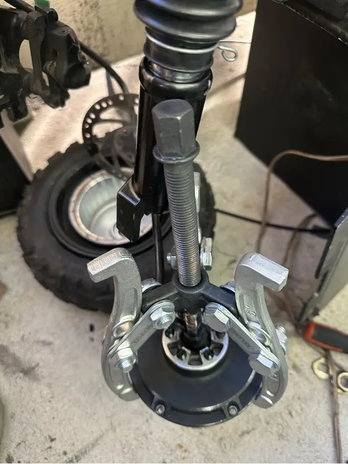 Electric scooter motor repair